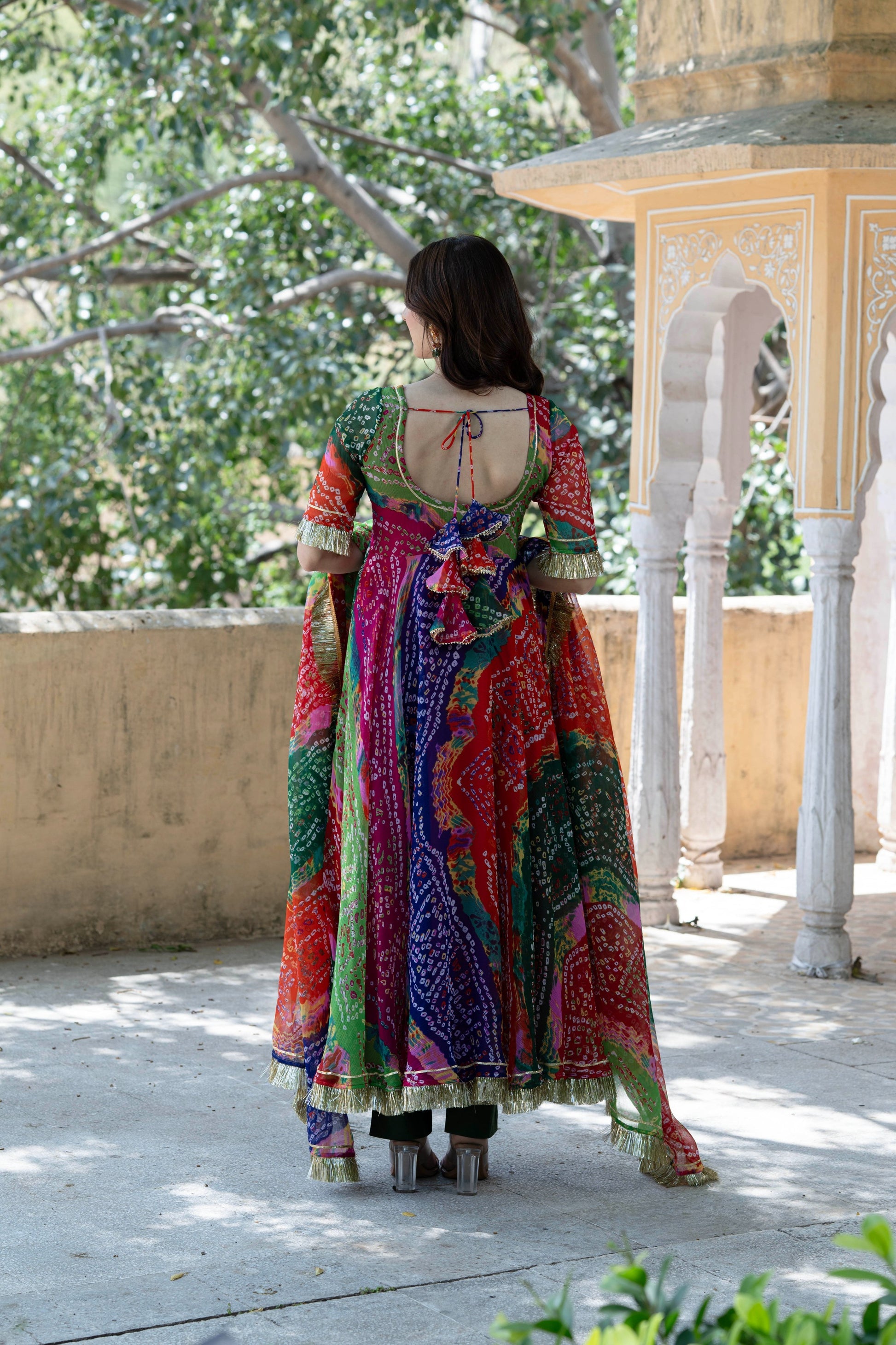 Rang Anarkali Kurta with Pant & Dupatta (Set of 3)