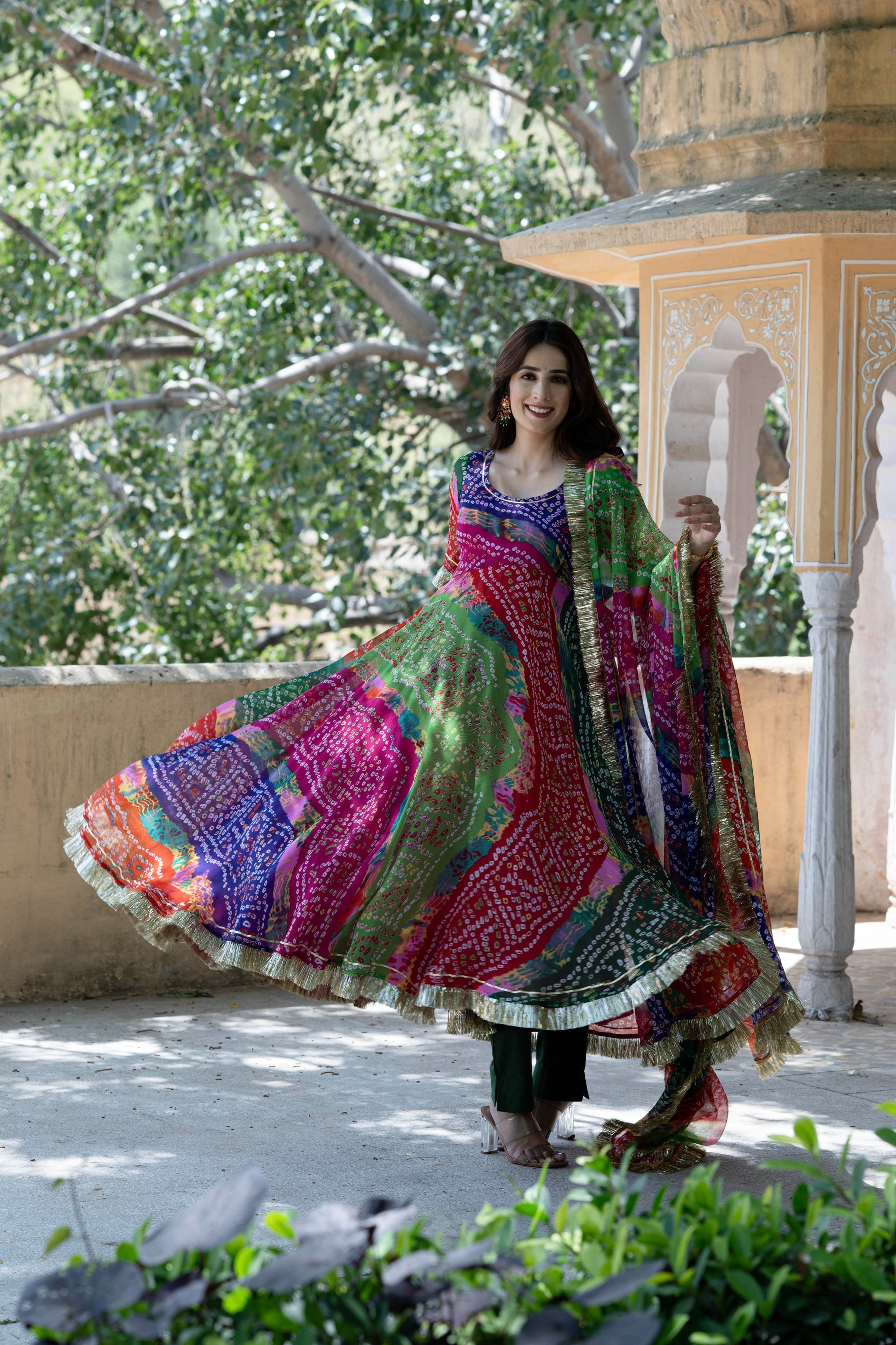 Rang Anarkali Kurta with Pant & Dupatta (Set of 3)