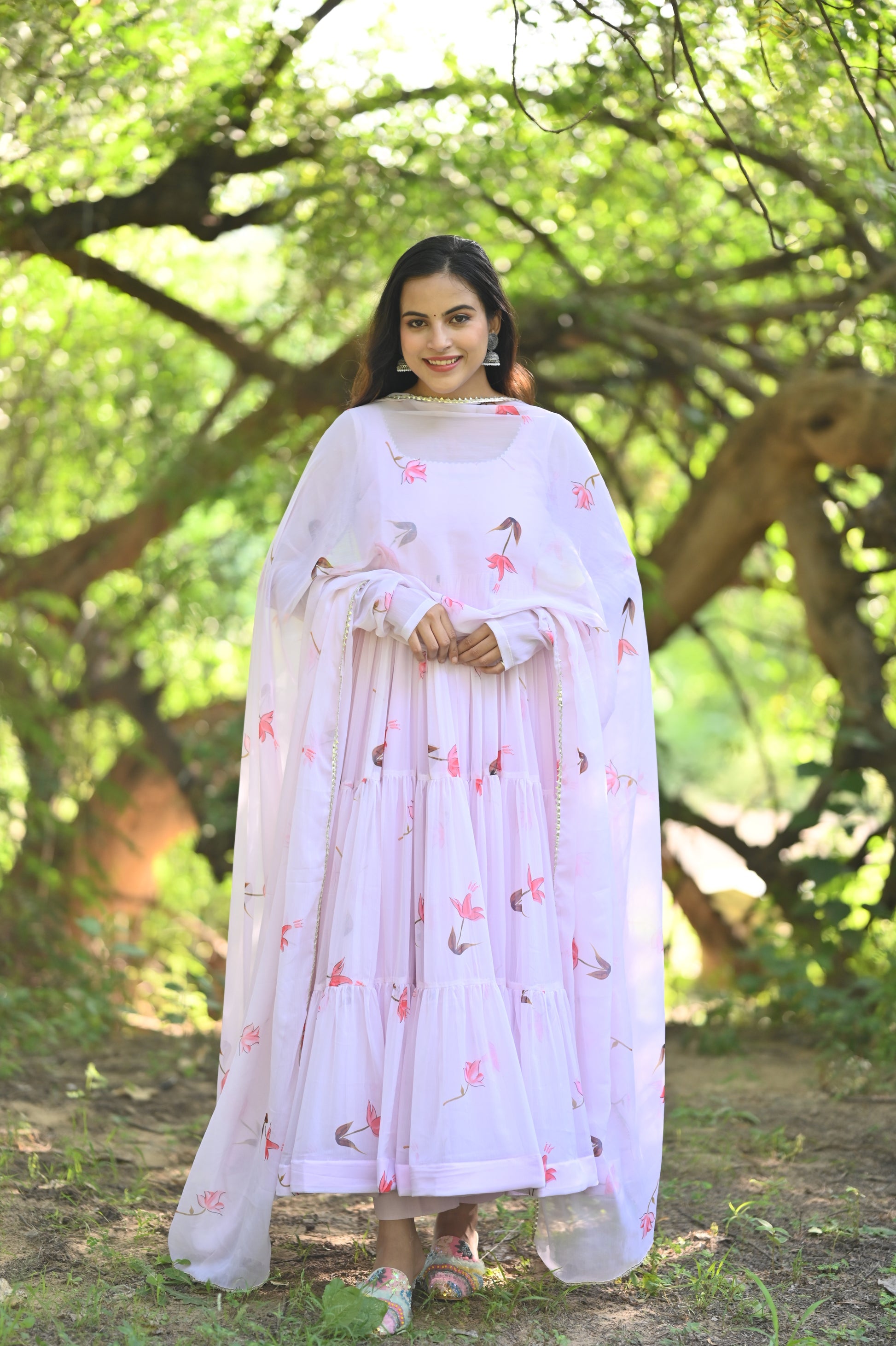 Lotus Anarkali Gown set