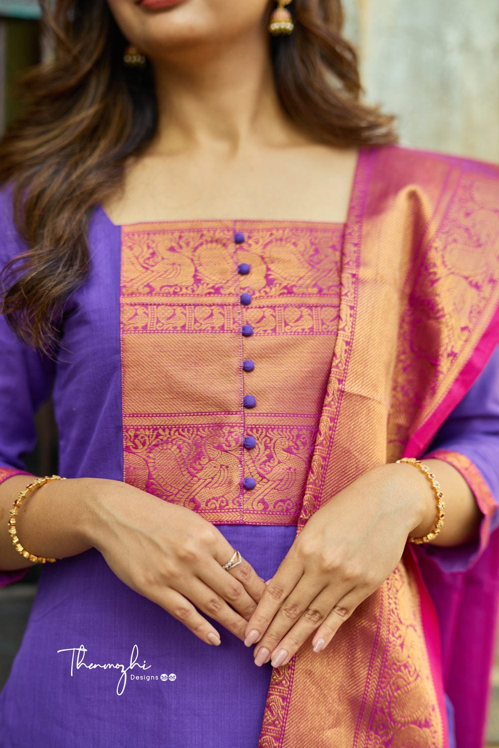 Jacquard Peacock Design Suit Set